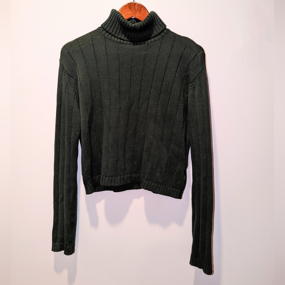 Forest green brandy turtleneck